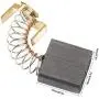 Carbon Motor Brushes, 0.3×0.7× 0.71 Inch 044 Electric Motor Carbon Brush Replacement 20 Pcs