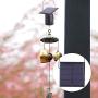 Motor Solar, Solar Powered EcoFriendly Motor Wind Ornament Rotating Motor for Wind Spinner Patio Garden Lawn Entryway