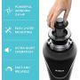 Kraus KWD100-75MBL WasteGuard Continuous Feed Garbage Disposal with 3/4 Horsepower Ultra-Quiet Motor for Kitchen Sinks with Power Cord and Flange Included, 15.25 inch, Black