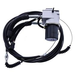 FridayParts Throttle Motor 7Y-3913 7Y-5461 with 2Pcs Throttle Cables Competiable with Caterpillar CAT Excavator 320 325 L 325 LN 325-A 325-A L 325-A LN