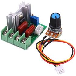 2000W Voltage Motor Speed Regulator 50-220V AC SCR Electric Dimmers Motor Speed Controller Two-way Controlled