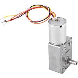 DC 12/24V Brushless Worm Motor Speed Reduction Gear Motor for Robots Locks DIY, Gear Motor 4~150Rpm (12V 18RPM)