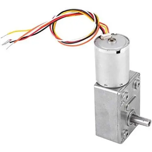 DC 12/24V Brushless Worm Motor Speed Reduction Gear Motor for Robots Locks DIY, Gear Motor 4~150Rpm (12V 18RPM)