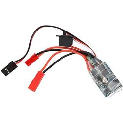 Keen so RC Speed Controller, 2 Way 30A Brushed ESC Bidirectional Current Control Brush ESC for 1/16 1/18 1/24 Car Boat(with Brake)