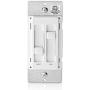 Leviton 66DF-10W SureSlide Dual Quiet Light Control for 150W LED, 300W Incandescent/Halogen, 1.5 Amp Fan, 120V, White
