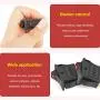 QCQIANG 2PCS AC 16A 250V 20A 125V Rocker Switch with Red LED Light, Rocker Button Switch for Cars, Motorcycles, Vacuum Cleaners