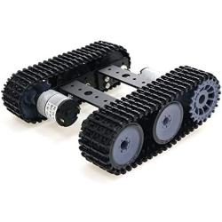 Metal Tank Model Robot Tracked Car Chassis Platform for Arduino / Raspberry Pie / MicroBit, DIY Teaching Crawler / Caterpillar KIT for UNO, STEAM Science Eduaction
