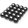 Anzmtosn DIY Science Kit Large Magnets 20 PCS Hematite Magnetic Stones, Neat Polished Magnets for Home Office Kids, Refrigerator Or Neat Party Gift, Metal Black