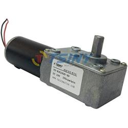TSINY Small 12V 24 Volt Reversible High Speed 160rpm PM Electric DC Worm Gear Motor