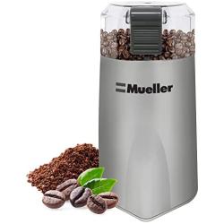 Mueller HyperGrind Precision Electric Spice/Coffee Grinder Mill with Large Grinding Capacity and Powerful Motor also for Spices, Herbs, Nuts, Grains, Grey