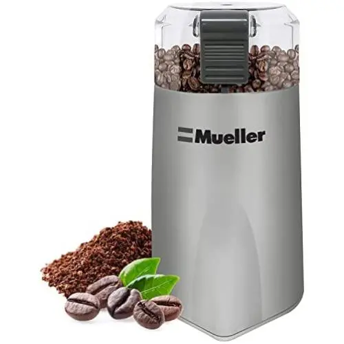 Moulin à épices/café électrique Mueller HyperGrind de Précision avec Grande Capacité de Broyage et Moteur Puissant, également pour les Épices, Herbes, Noix, Grains. Moulin à épices/café électrique Mueller HyperGrind de Précision avec Grande Capacité de Broyage et Moteur Puissant, également pour les Épices, Herbes, Noix, Grains.