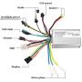 Kunray 24-48V 350W Brushless Motor Controller with LCD Display Dual-Mode Ebike Controller 17 Amp for Electric Bike Scooter