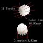 Maxmoral 8pcs Motor Gear Parts 11Teeths for H12C F181 U818A H502E H502S RC Quadcopter Drone