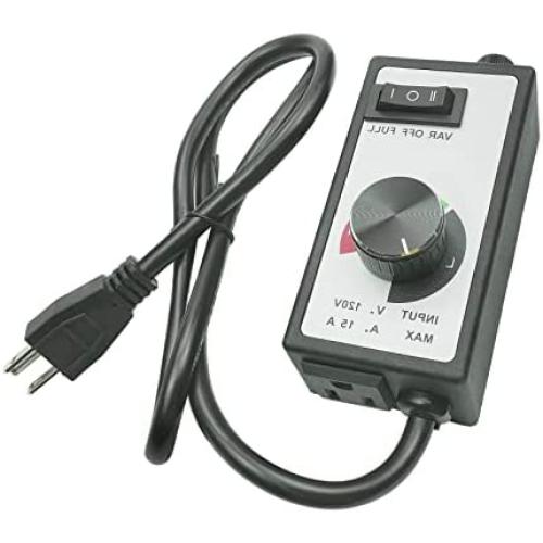 Variable Speed Controller Electric Motor Rheostat AC 120V Use for Router Fan