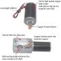 DC 12V Gear Motor High Torsion Speed Reduce Electric Gearbox Motor Reversible Worm Gear Motor 8mm Shaft (12V 400RPM)