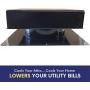 20-Watt Solar Attic Fan (Grey) with Thermostat / Humidistat (20 x 20 x 11 IN) - Brushless Motor – Hail and Weather Resistant Solar Vent Fan – Solar Powered Attic Fan for Homes - by Remington Solar