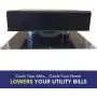 20-Watt Solar Attic Fan (Grey) with Thermostat / Humidistat (20 x 20 x 11 IN) - Brushless Motor – Hail and Weather Resistant Solar Vent Fan – Solar Powered Attic Fan for Homes - by Remington Solar