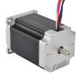 STEPPERONLINE Nema 23 Stepper Motor 2.83Nm 4A 8-Wire 6.35mm Dual Shaft CNC Mill Lathe Router