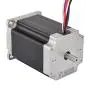 STEPPERONLINE Nema 23 Stepper Motor 2.83Nm 4A 8-Wire 6.35mm Dual Shaft CNC Mill Lathe Router