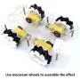 Mecanum Wheel Robot Kit 4WD Omnidirectional Wheels Smart Robot Car Chassis Kit