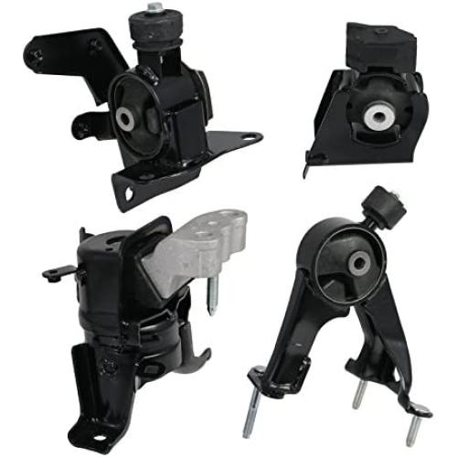 4pcs Motor Mounts Set Kit Compatible with 09-13 Toyota Corolla and Matrix 4Cyl 1.8L with Auto Automatic Standard Manual Transmissions Engine Mounts