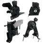 4pcs Motor Mounts Set Kit Compatible with 09-13 Toyota Corolla and Matrix 4Cyl 1.8L with Auto Automatic Standard Manual Transmissions Engine Mounts