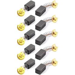 sourcing map Carbon Brush Electric Motor 13mmx7.5mmx6.5mm Drill 10 Pcs