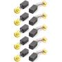 sourcing map Carbon Brush Electric Motor 13mmx7.5mmx6.5mm Drill 10 Pcs