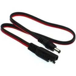 FDXGYH SAE to DC Extension Cable 14AWG SAE Plug to DC 5.5mm x 2.1mm Male Quickly Release The Connection Adapters Cable ，for Motorcycle/Car/Solar Battery Panele（50cm/20inch）