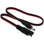 FDXGYH SAE to DC Extension Cable 14AWG SAE Plug to DC 5.5mm x 2.1mm Male Quickly Release The Connection Adapters Cable ，for Motorcycle/Car/Solar Battery Panele（50cm/20inch）