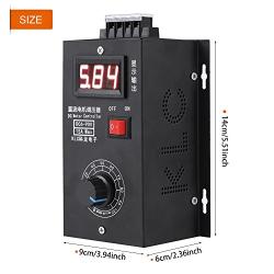 Universal PWM DC 6V-90V 15A Wide Voltage Stepless Brushed Motor Speed Controller High Precision Variable PLC Voltage & Speed Regulator With Output Voltage LED Display
