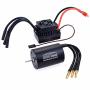 Brushless Motor 3650 2300KV and 60A ESC Combo Set Primary Sensorless Motor 5.8V / 3A Waterproof ESC for 1/10 RC Car