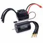 Brushless Motor 3650 2300KV and 60A ESC Combo Set Primary Sensorless Motor 5.8V / 3A Waterproof ESC for 1/10 RC Car