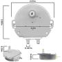 New Sharp OEM Produced RMOTDA256WRZZ for Sharp Microwave Damper Motor by OEM Mania Replacement Part -1 Year Warranty