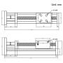 Befenybay 100mm Length Travel Linear Stage Actuator with Square Linear Rails Ballscrew SFU1605 with NEMA17 Stepper Motor for DIY CNC Router Parts X Y Z Axis