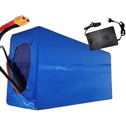 Jieoto 72V 20AH 30AH 40AH Electric Bike Battery E-Bike Waterproof PVC Battery Pack for 72V 2300W/ 2000W/ 1800W/ 1500W/ 1200W/ 1000W/ 750W Bike Motor with 84V Charger+ XT60 Plug