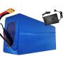 Jieoto 72V 20AH 30AH 40AH Electric Bike Battery E-Bike Waterproof PVC Battery Pack for 72V 2300W/ 2000W/ 1800W/ 1500W/ 1200W/ 1000W/ 750W Bike Motor with 84V Charger+ XT60 Plug