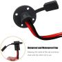 mankk 1ft SAE Power Socket Sidewall Port 12AWG Cable SAE Connector Weatherproof Universal Flush-Mountable Connector with Screws for Solar Generator Battery Charger M-V-012