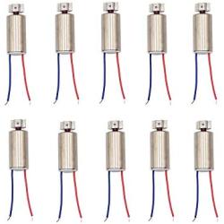10 Pcs DC Vibration Motor 3V 11000RPM Powerful Small Electric Motor 2 Wires Miniature Micro Vibrating Motor