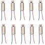 10 Pcs DC Vibration Motor 3V 11000RPM Powerful Small Electric Motor 2 Wires Miniature Micro Vibrating Motor