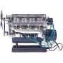 Yehalym V8 Internal Combustion Engine Motor Working Model - V8 Engine Assembly Model Combustion Engine Model - Generator Model Educational Toy for Adults and Kids