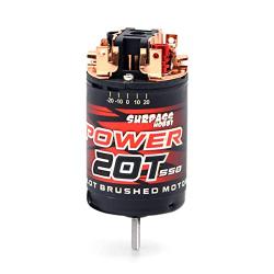 YOUQUKEJI RC Motor 550 Brushed Waterproof Motor3-Solt for 1:10 RC Crawler Axial SCX10 AXI03007 JL 90046 Traxxas TRX4 TRX6 RC Car Boat (20T)