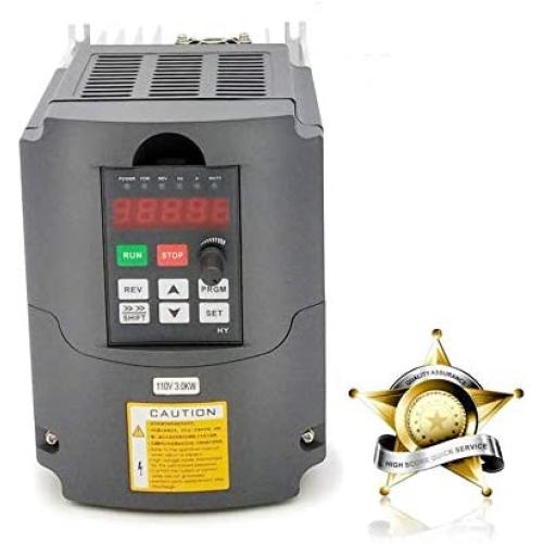 VFD 110V Input 3.0KW 4hp Variable Frequency Drive CNC VFD Motor Drive Inverter Converter for Spindle Motor Speed Control HUANYANG HY-Series(3.0KW, 110V)