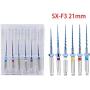 6Pcs S1-F3 Endodontics Files Heat Acticated NiTi Engine Use Super Rotary File 21mm/25mm Endo Root Canal File (25mm)