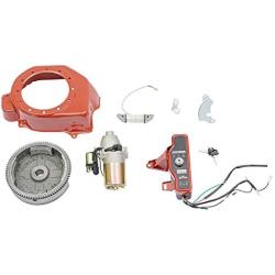 TFCFL Electric Start Kit Starter Motor FlyWheel Fit for GX160 5.5HP GX200 6.5HP