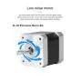 Creality 3D Printer 42-40 Stepper Motor, 2 Phases 1A 1.8 Degrees 0.4 N.M Stepper Motor for 3D Printer Extruder, Compatible with E-axis of CR-10 Series and Ender-3 Series