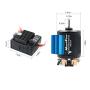 Hobby Fans 540 13T 4 Poles Brushed Motor and WP-1060-RTR 60A Waterproof Brushed ESC Electronic Speed Controller with 5V/2A BEC for Axial RC4WD Cross HPI Mist GMADE D90 D110 TF2 SCX10