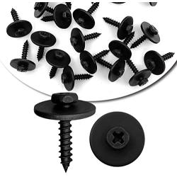 20Pcs Metal Black Car Screw Body Bumper Hood Retainer Clips A15100800ux0092