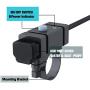 iMESTOU Motorcycle Phone Charger Kit 18W Ring Terminal to USB C 3.0A Quick Charge Dual USB QC 3.0 Handlebar Cellphone Charge Adapter Switch & Fuse for 12V/24V Motorcycles