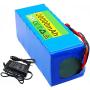 Jieoto 36V 20000mAh E-Bike Battery Li-ion Electric Scooter Battery Pack Electric Street Bikes Lithium Battery with BMS and Charger for 500W 350W 250W Motor
